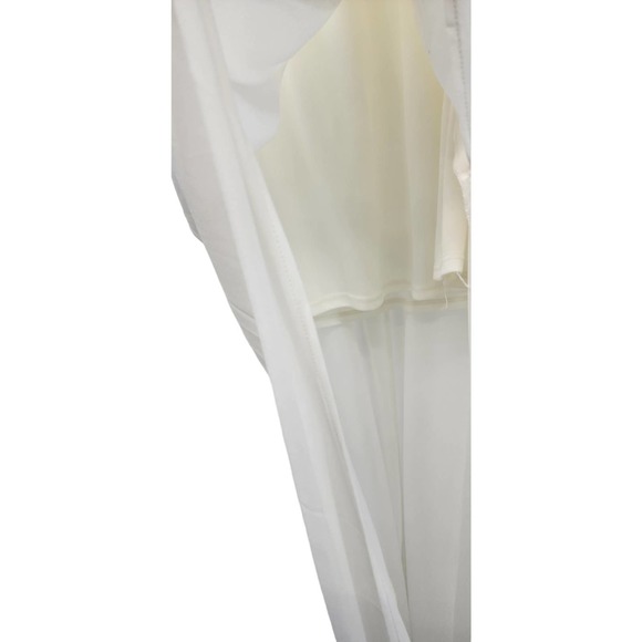 NWT NEW Show‎ Me Your MUMU Jocelyn White Long Sleeve Sheer Maxi Dress XL - Picture 9 of 13